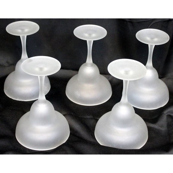 5 Frosted White Margarita Glasses 6.5'' Barware Classic Cocktail Drink - Picture 5 of 7